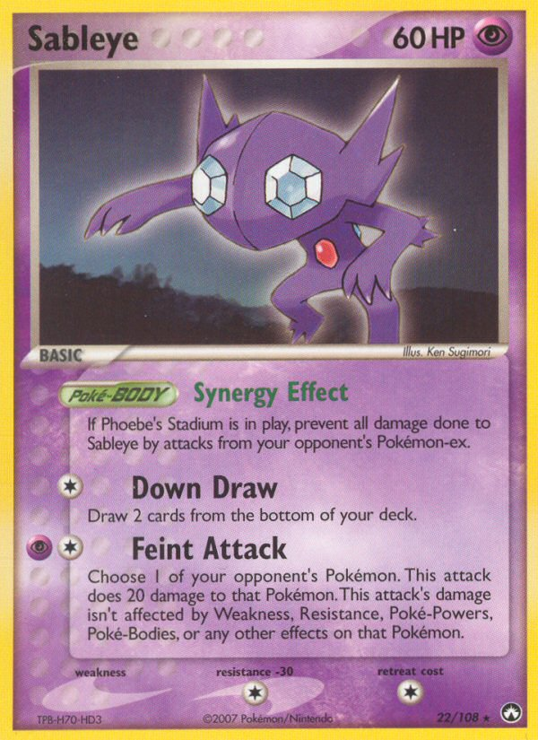 Sableye (22/108) [EX: Power Keepers] | Tabernacle Games