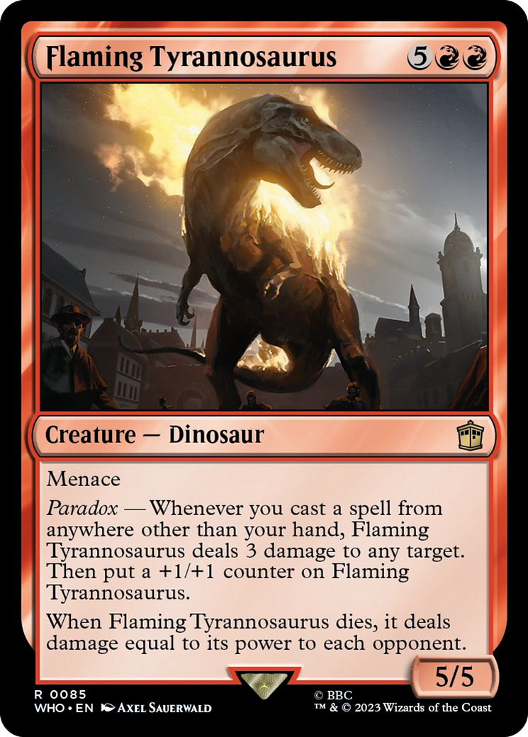 Flaming Tyrannosaurus [Doctor Who] | Tabernacle Games