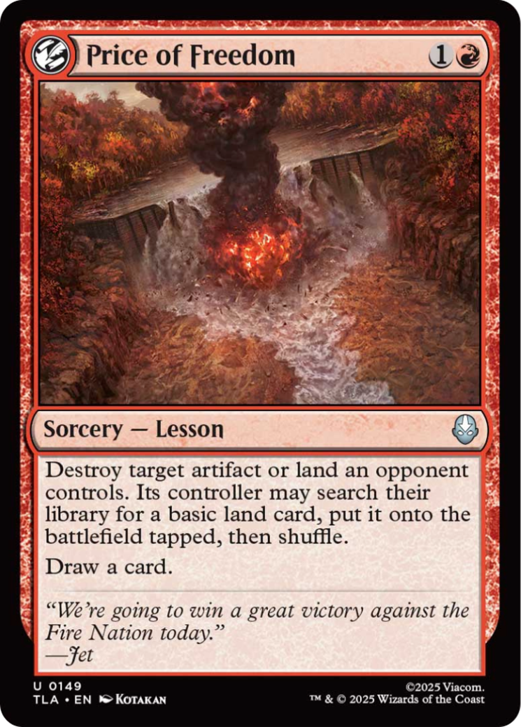 Price of Freedom [Avatar: The Last Airbender] | Tabernacle Games