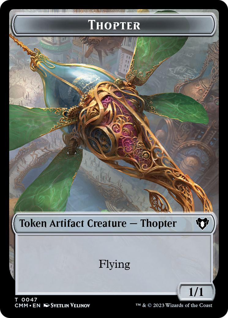 Thopter // Elemental (0025) Double-Sided Token [Commander Masters Tokens] | Tabernacle Games