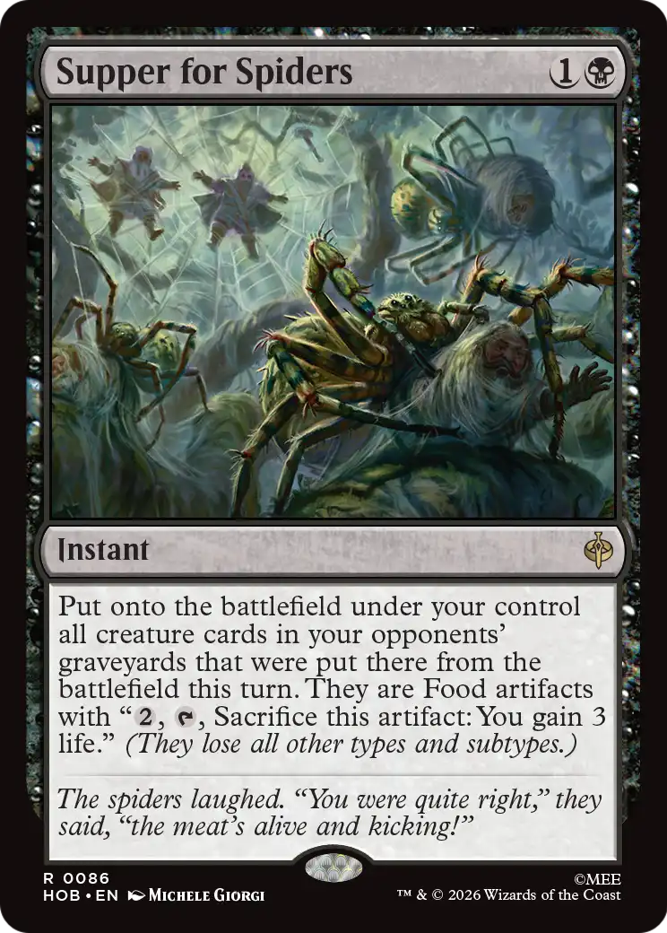 Supper for Spiders [The Hobbit] | Tabernacle Games