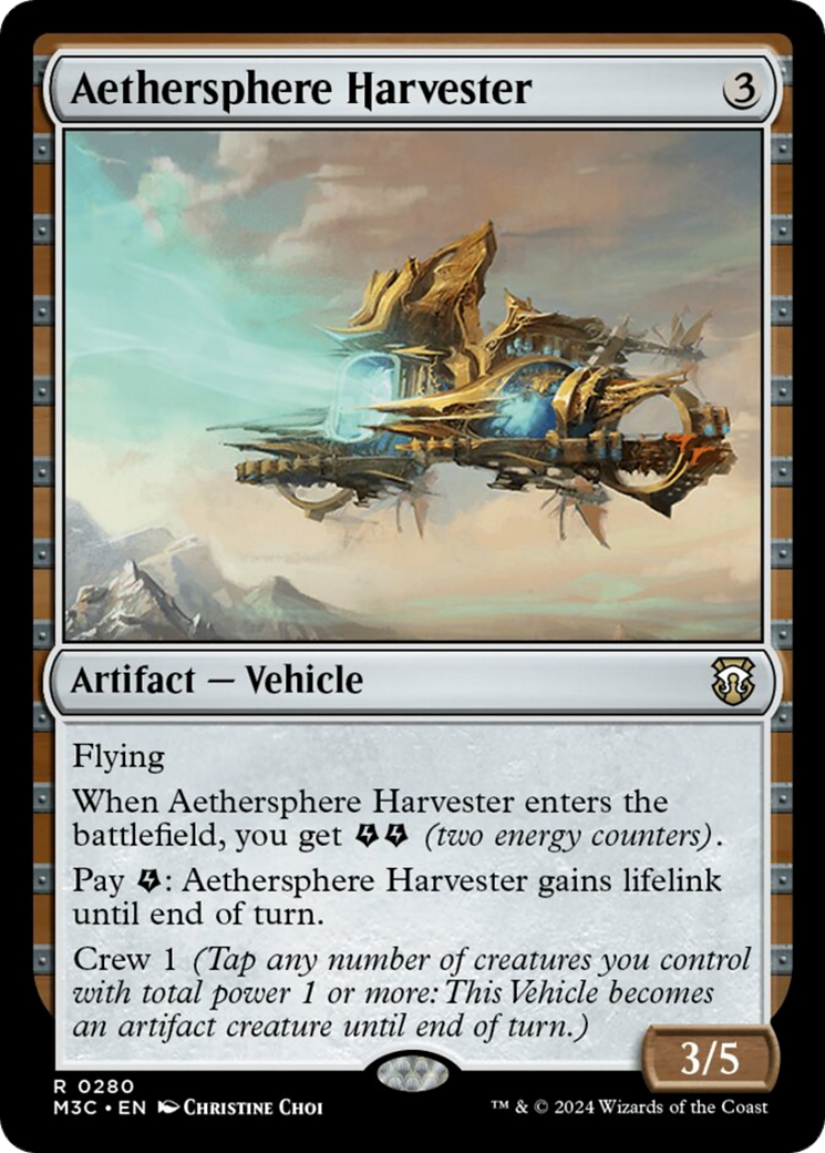 Aethersphere Harvester (Ripple Foil) [Modern Horizons 3 Commander] | Tabernacle Games