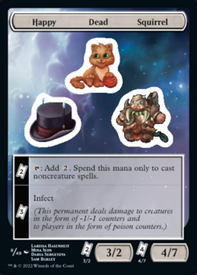 Happy Dead Squirrel [Unfinity Stickers] | Tabernacle Games