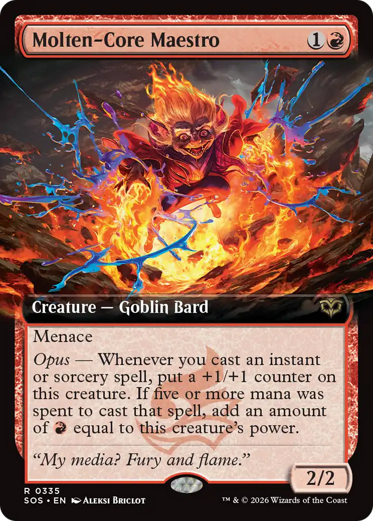 Molten-Core Maestro (Extended Art) [Secrets of Strixhaven] | Tabernacle Games