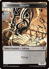 Inkling (0007) // Spirit (0011) Double-Sided Token [Secrets of Strixhaven Tokens] | Tabernacle Games