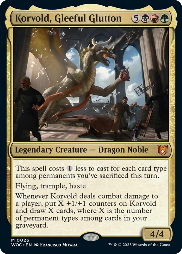 Korvold, Gleeful Glutton [Wilds of Eldraine Commander] | Tabernacle Games