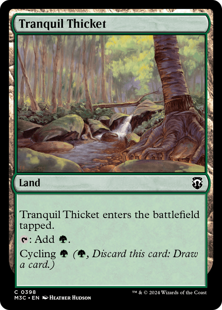 Tranquil Thicket (Ripple Foil) [Modern Horizons 3 Commander] | Tabernacle Games