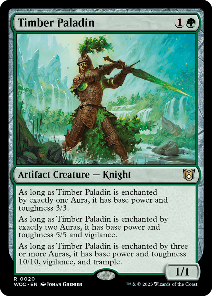 Timber Paladin [Wilds of Eldraine Commander] | Tabernacle Games