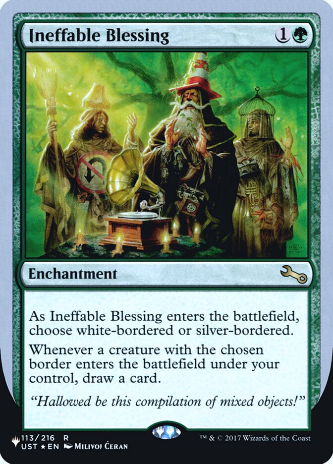 Ineffable Blessing (Bordered) (Unfinity Foil Edition) [The List] | Tabernacle Games