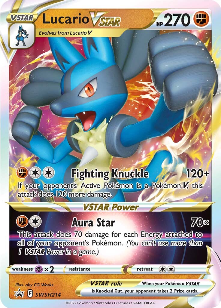 Lucario VSTAR (SWSH214) (Jumbo Card) [Sword & Shield: Black Star Promos] | Tabernacle Games