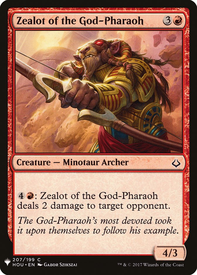 Zealot of the God-Pharaoh [Mystery Booster] | Tabernacle Games