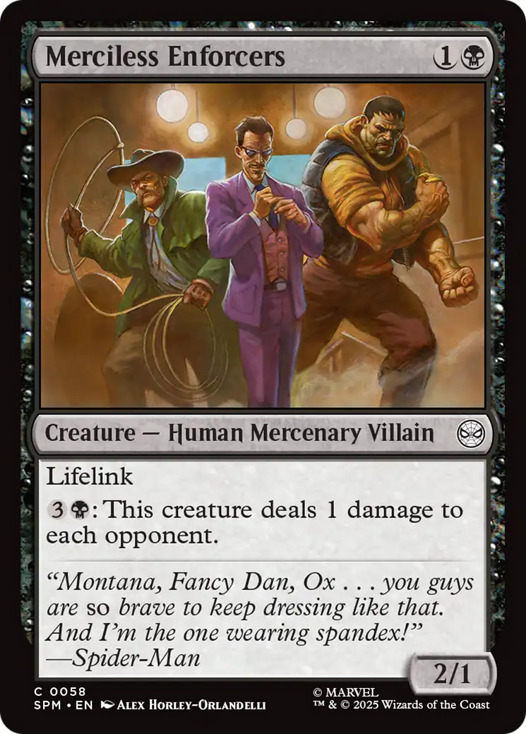 Merciless Enforcers [Marvel's Spider-Man] | Tabernacle Games