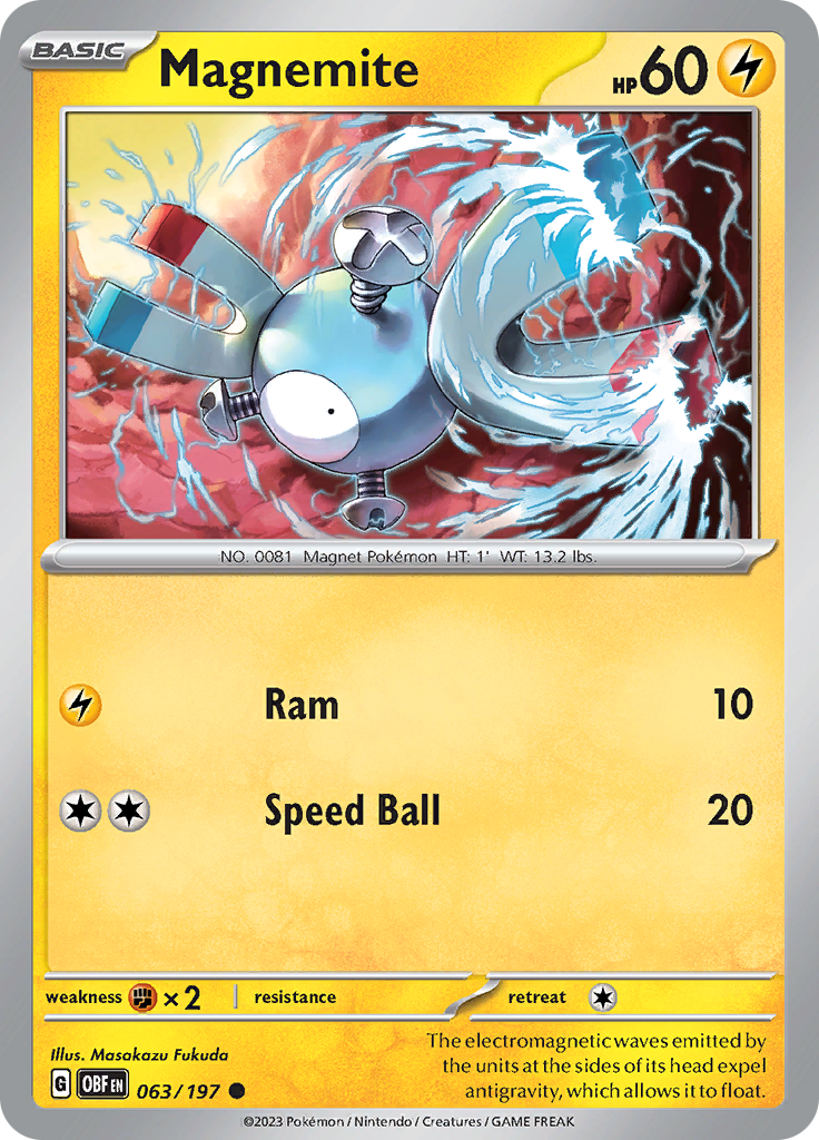 Magnemite (063/197) [Scarlet & Violet: Obsidian Flames] | Tabernacle Games