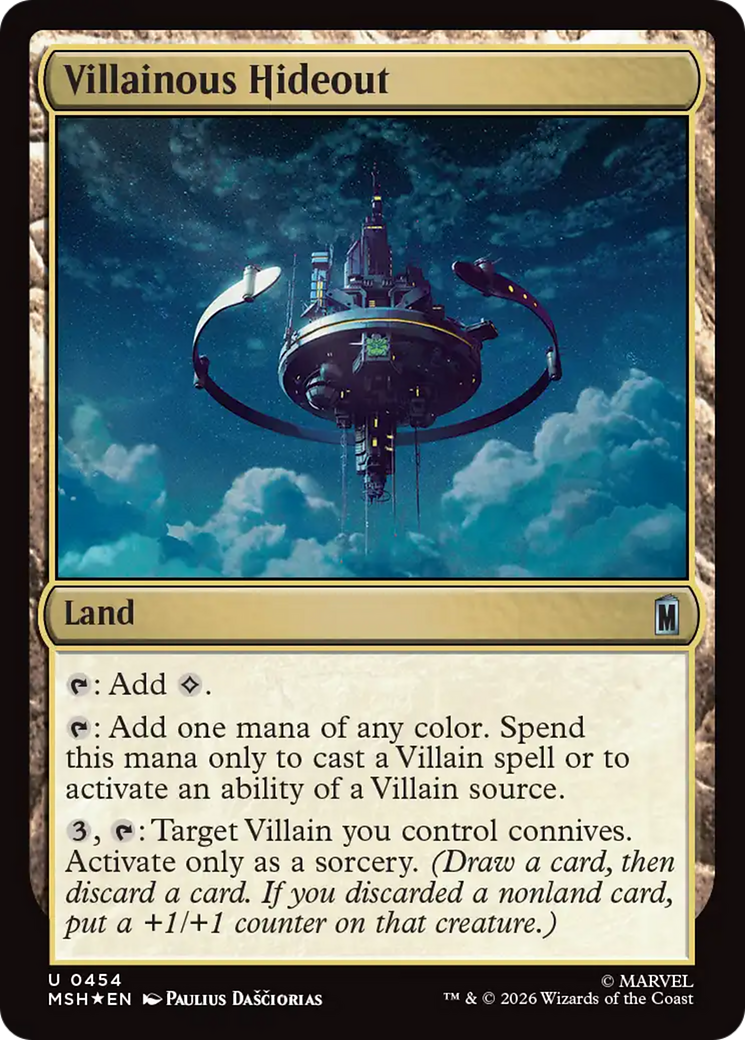 Villainous Hideout (Surge Foil) [Marvel Super Heroes] | Tabernacle Games