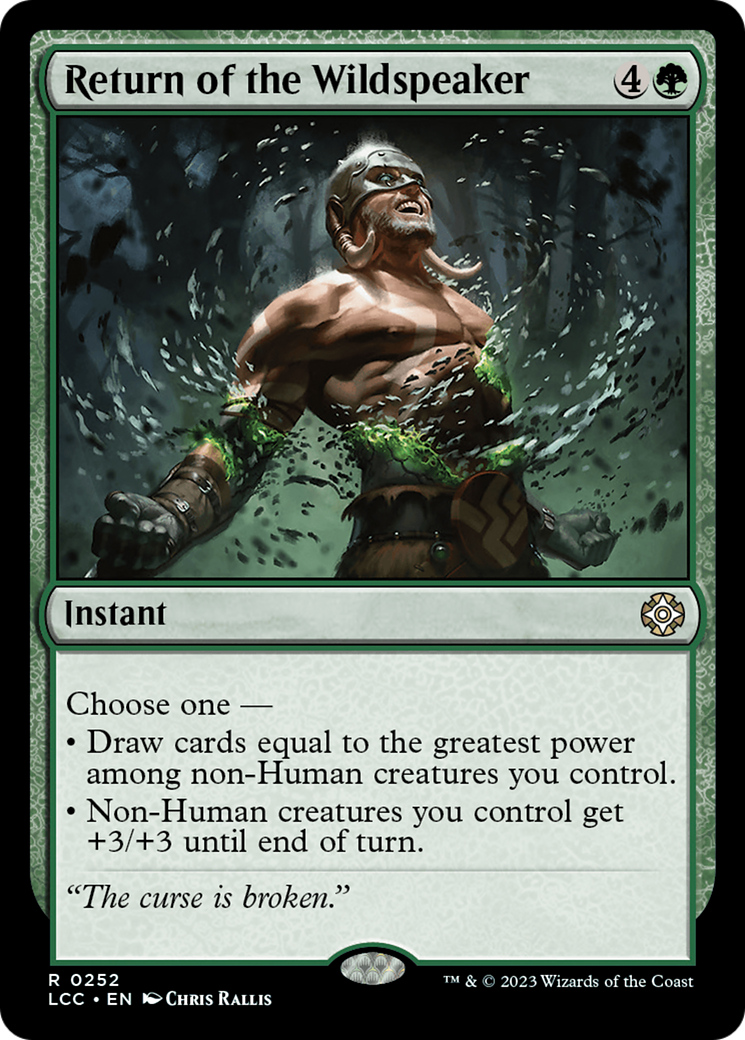 Return of the Wildspeaker [The Lost Caverns of Ixalan Commander] | Tabernacle Games