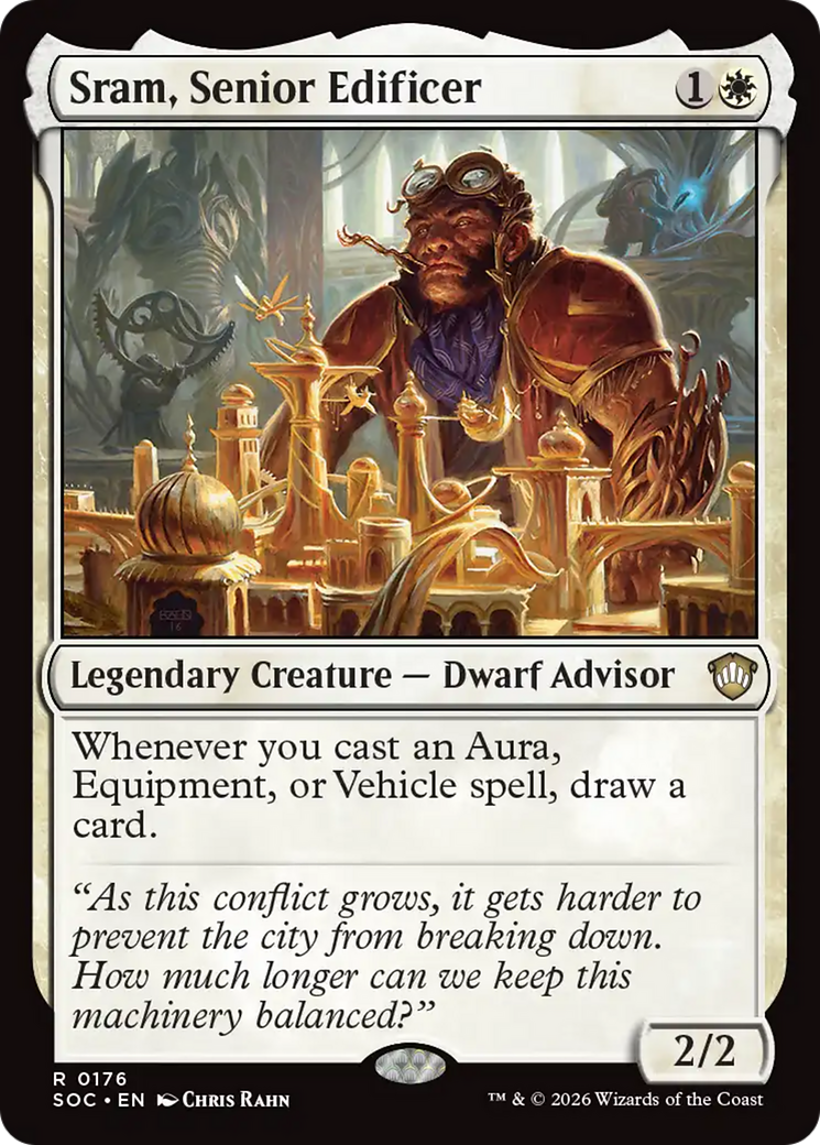 Sram, Senior Edificer [Secrets of Strixhaven Commander] | Tabernacle Games