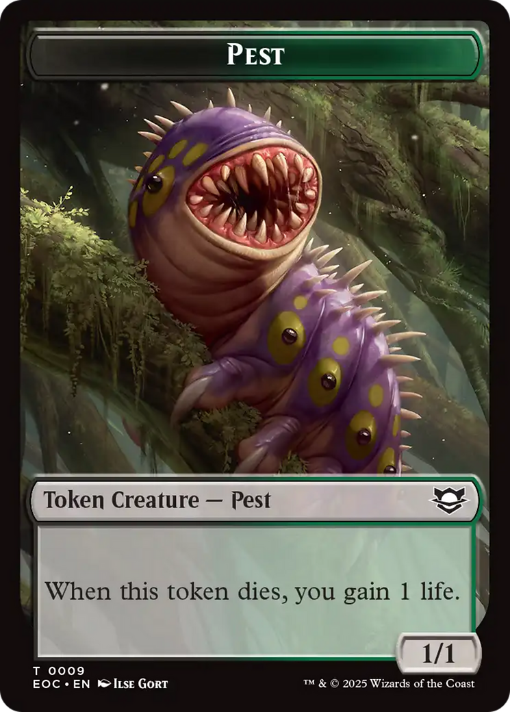Copy // Pest Double-Sided Token [Edge of Eternities Commander Tokens] | Tabernacle Games