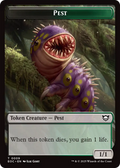 Beast (0006) // Pest Double-Sided Token [Edge of Eternities Commander Tokens] | Tabernacle Games