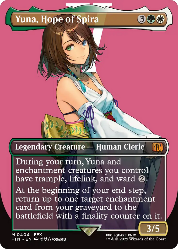 Yuna, Hope of Spira (Borderless) [FINAL FANTASY] | Tabernacle Games