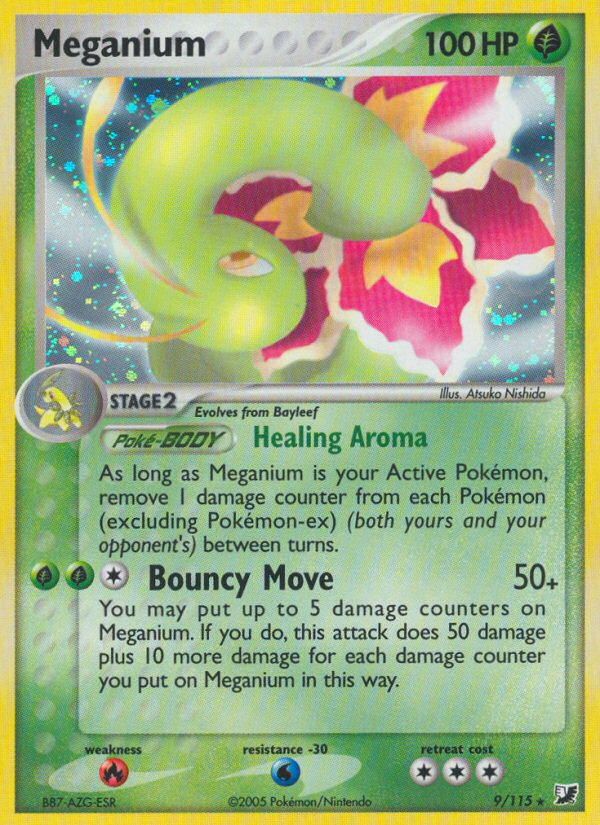 Meganium (9/115) [EX: Unseen Forces] | Tabernacle Games