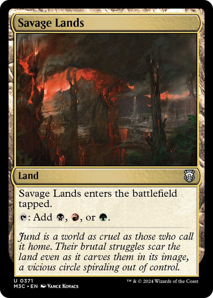 Savage Lands (Ripple Foil) [Modern Horizons 3 Commander] | Tabernacle Games