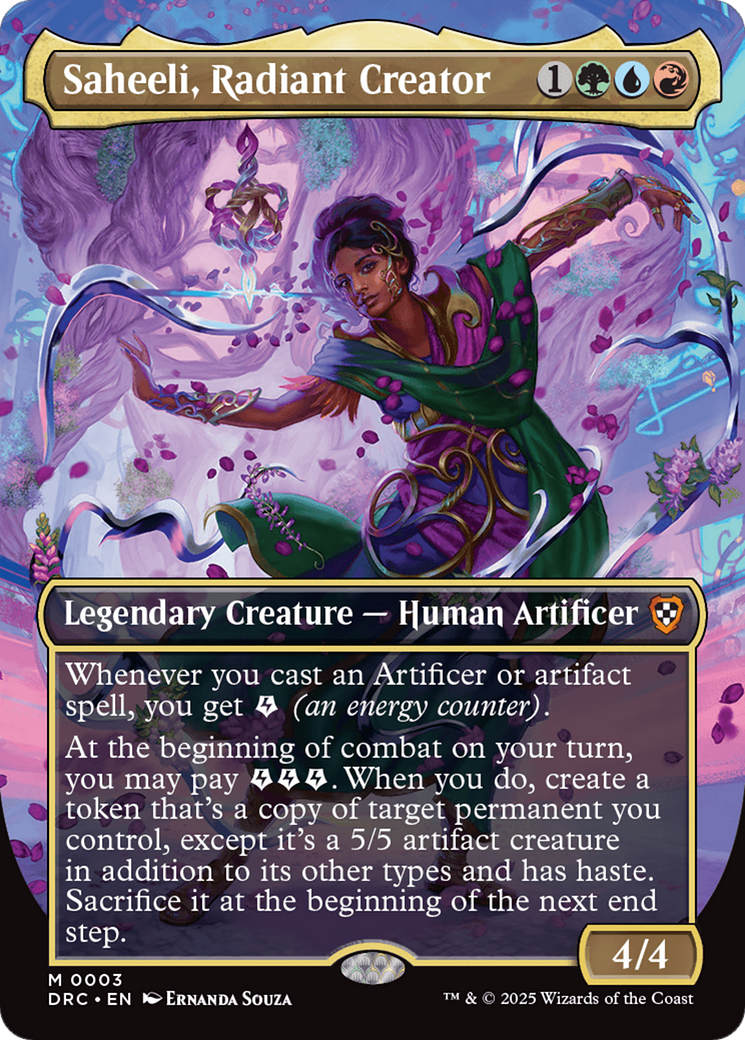 Saheeli, Radiant Creator (Borderless) [Aetherdrift Commander] | Tabernacle Games