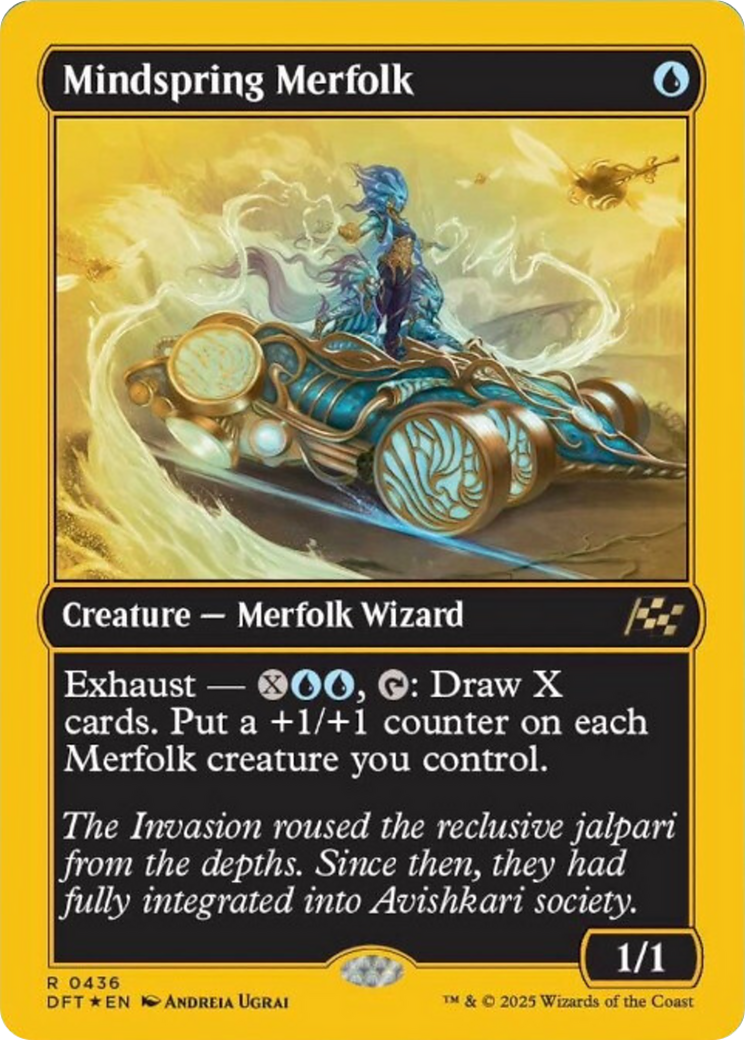 Mindspring Merfolk (First-Place Foil) [Aetherdrift] | Tabernacle Games