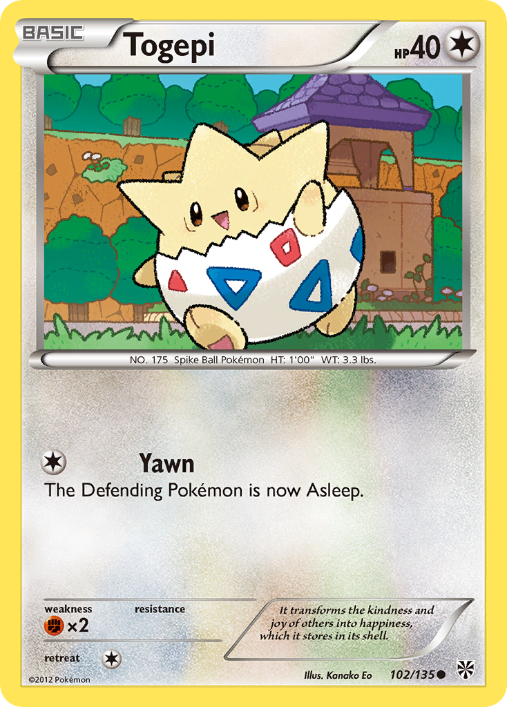 Togepi (102/135) [Black & White: Plasma Storm] | Tabernacle Games
