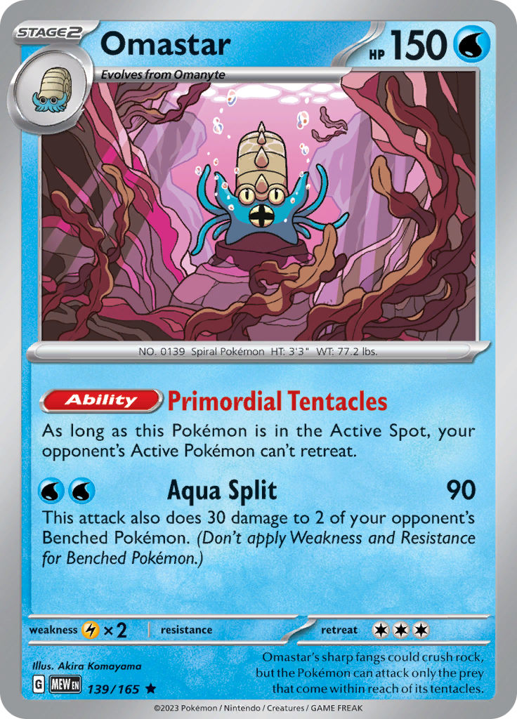 Omastar (139/165) [Scarlet & Violet 151] | Tabernacle Games