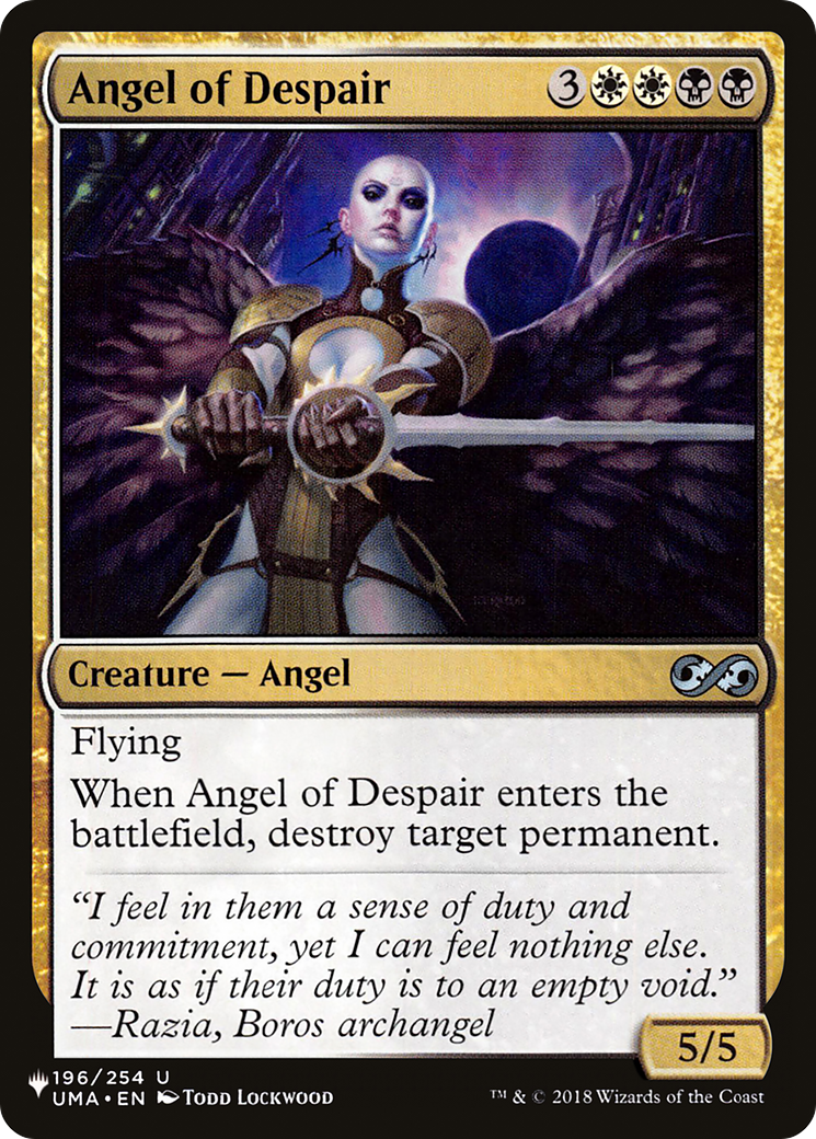 Angel of Despair [The List] | Tabernacle Games