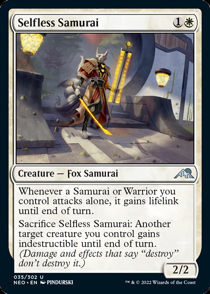 Selfless Samurai [Kamigawa: Neon Dynasty] | Tabernacle Games