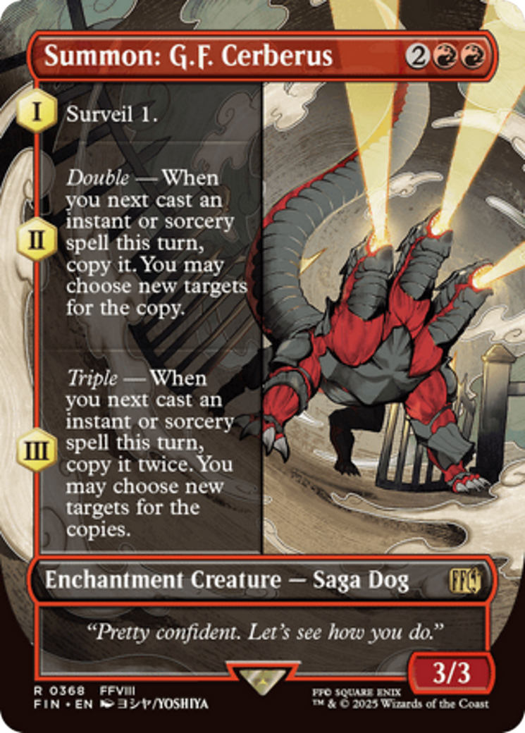 Summon: G.F. Cerberus (Borderless) [FINAL FANTASY] | Tabernacle Games