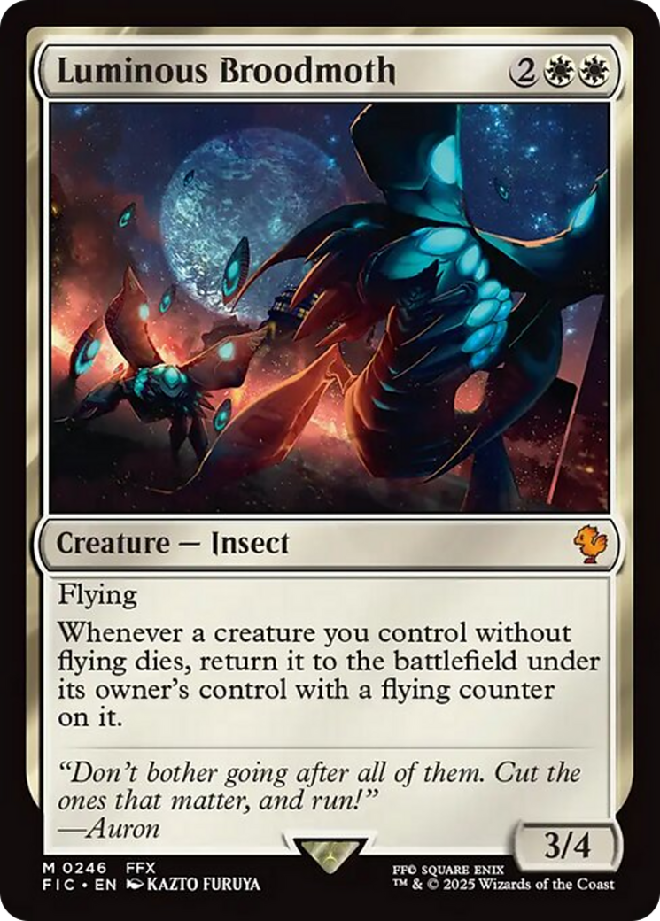 Luminous Broodmoth [FINAL FANTASY Commander] | Tabernacle Games