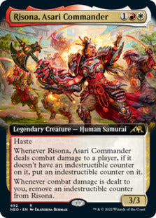 Risona, Asari Commander (Extended Art) [Kamigawa: Neon Dynasty] | Tabernacle Games