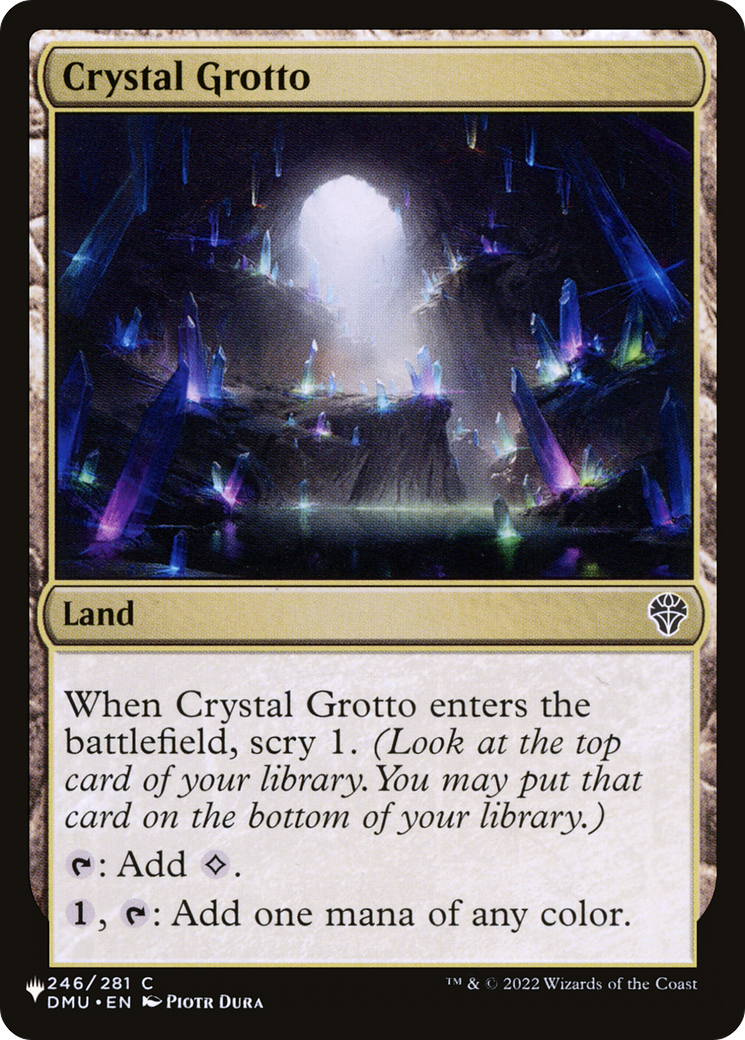 Crystal Grotto [The List Reprints] | Tabernacle Games