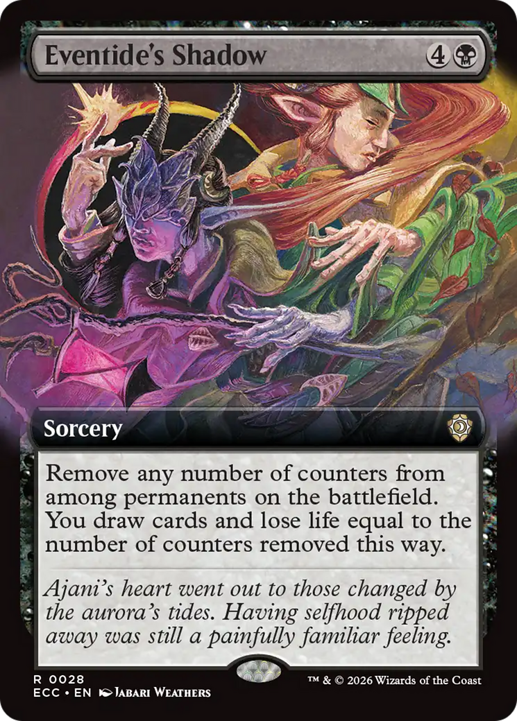 Eventide's Shadow (Extended Art) [Lorwyn Eclipsed Commander] | Tabernacle Games