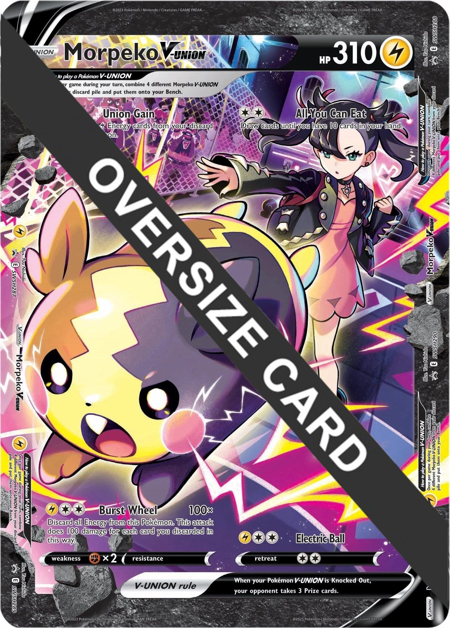 Morpeko V-UNION (SWSH287-290) (Jumbo Card) [Sword & Shield: Black Star Promos] | Tabernacle Games