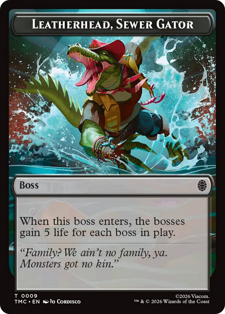 Leatherhead, Sewer Gator [Teenage Mutant Ninja Turtles Commander Tokens] | Tabernacle Games