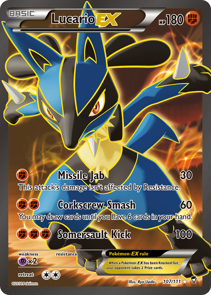 Lucario EX (107/111) [XY: Furious Fists] | Tabernacle Games