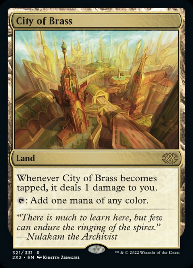 City of Brass [Double Masters 2022] | Tabernacle Games
