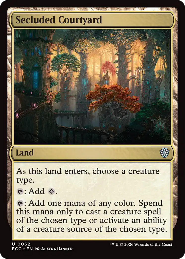 Secluded Courtyard [Lorwyn Eclipsed Commander] | Tabernacle Games
