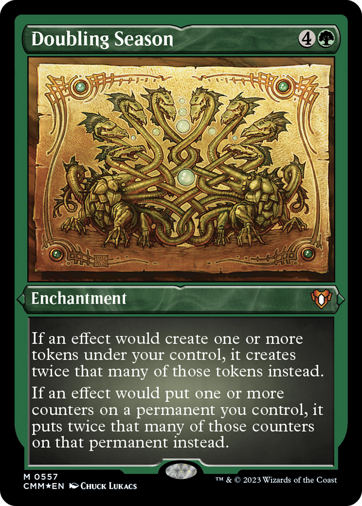 Doubling Season (Foil Etched) [Commander Masters] | Tabernacle Games