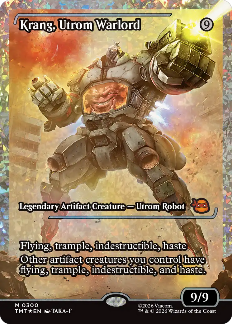 Krang, Utrom Warlord (Showcase) (Fracture Foil) [Teenage Mutant Ninja Turtles] | Tabernacle Games