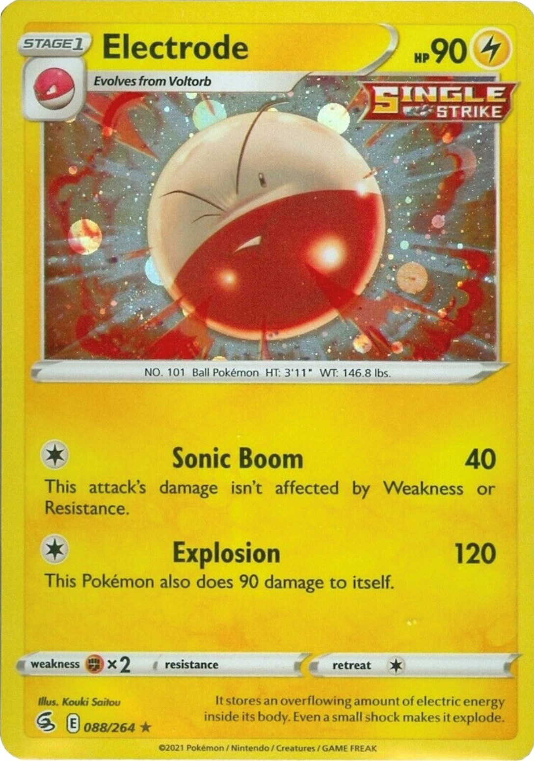 Electrode (088/264) (Cosmos Holo) [Sword & Shield: Fusion Strike] | Tabernacle Games