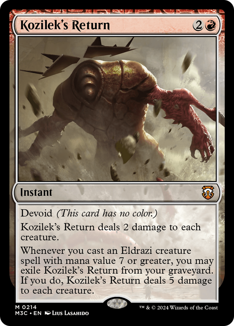 Kozilek's Return (Ripple Foil) [Modern Horizons 3 Commander] | Tabernacle Games