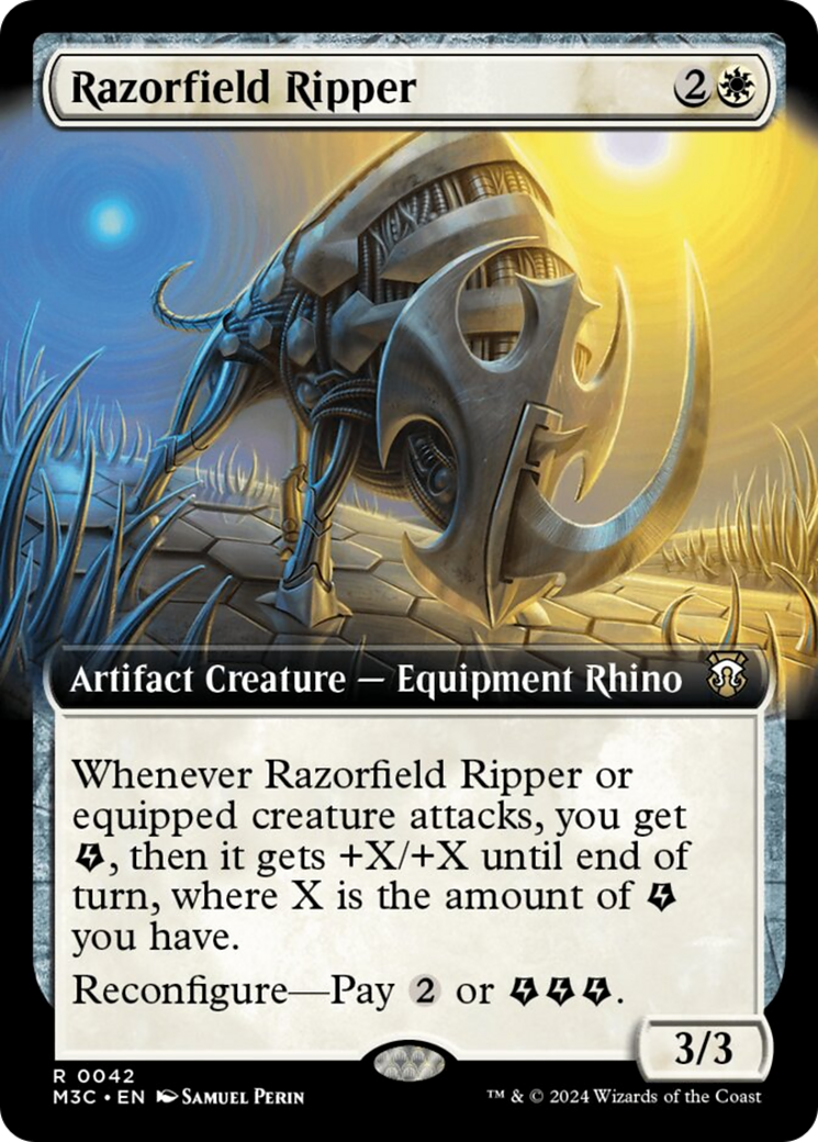 Razorfield Ripper (Extended Art) (Ripple Foil) [Modern Horizons 3 Commander] | Tabernacle Games