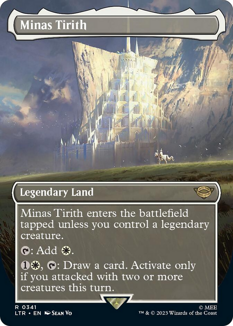 Minas Tirith (Borderless Alternate Art) (341) [The Lord of the Rings: Tales of Middle-Earth] | Tabernacle Games
