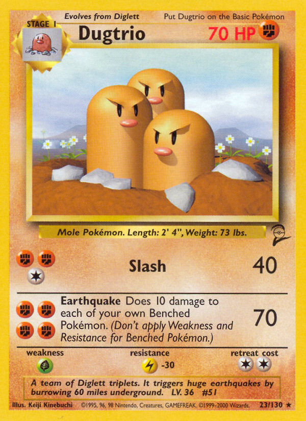 Dugtrio (23/130) [Base Set 2] | Tabernacle Games