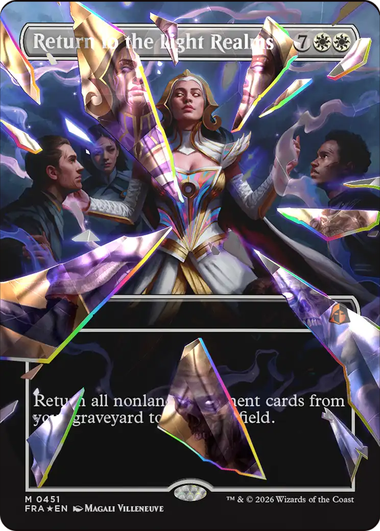 Return to the Light Realms (Borderless) (Facet Foil) (0415) [Reality Fracture] | Tabernacle Games
