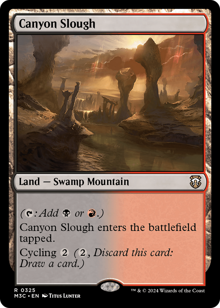 Canyon Slough (Ripple Foil) [Modern Horizons 3 Commander] | Tabernacle Games